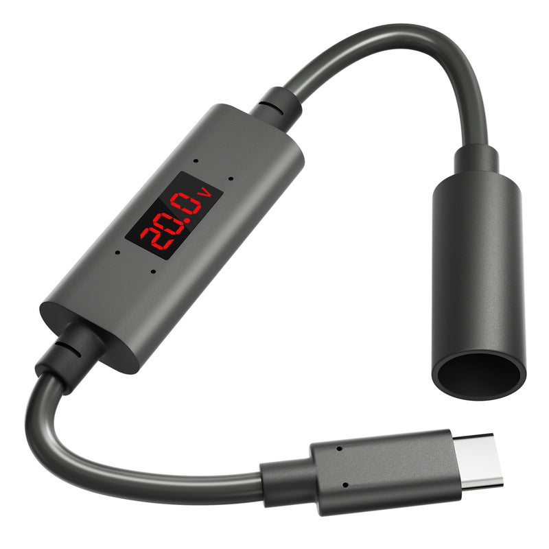 Smart E-Mark Chip Auto-Negotiates 20V Profile, Compatible with 65W+ PD 3.0 Power Banks & GaN Chargers.