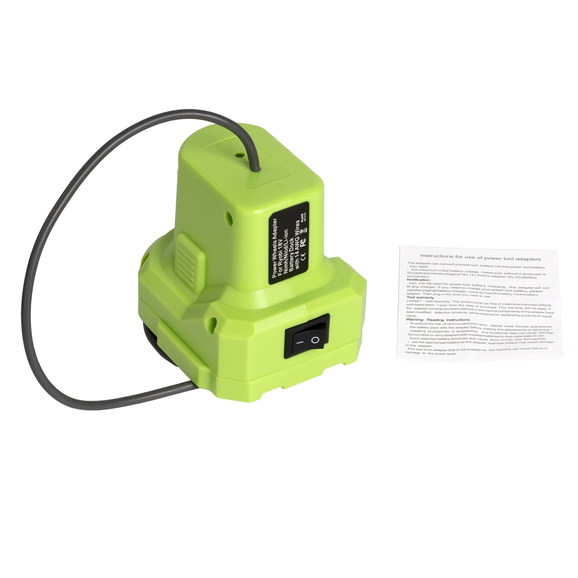 Seamlessly Fits Vast Range of Ryobi 18V Batteries: P102-P109, P190-P197, and Latest PBP Series.