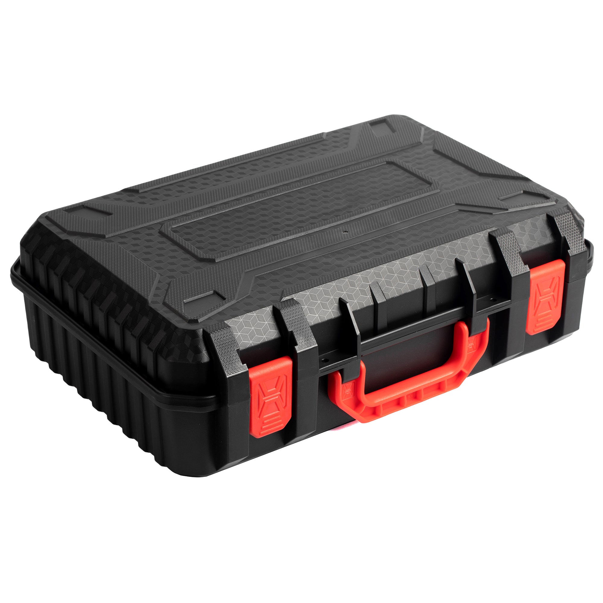 High-Density Custom-Molded Foam Interior, Securing Dish, Cables, and Power Adapters in Dedicated Slots.