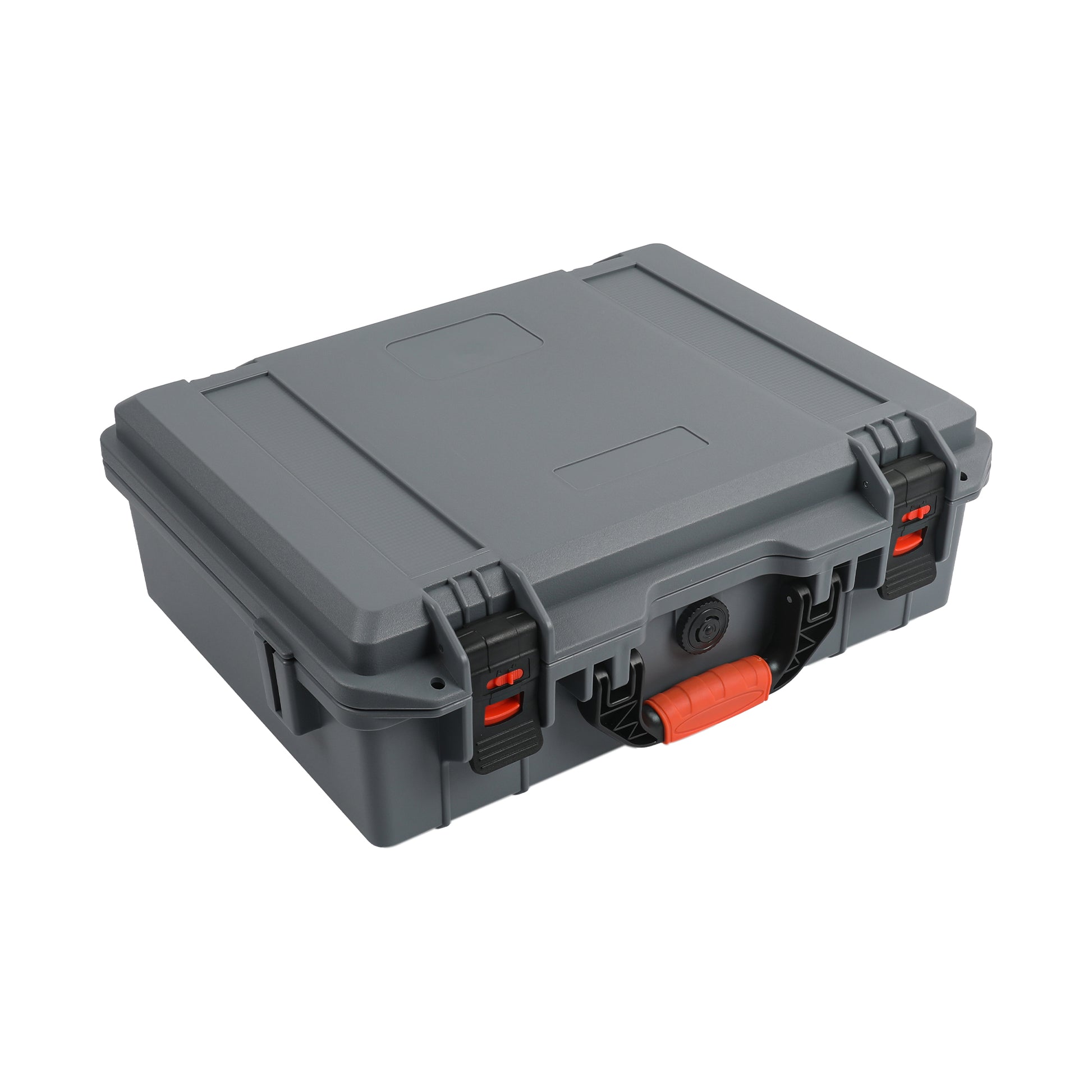 Custom-Cut Foam Interior Securely Organizes Dish, Adapter, Power Supply, and Cables.