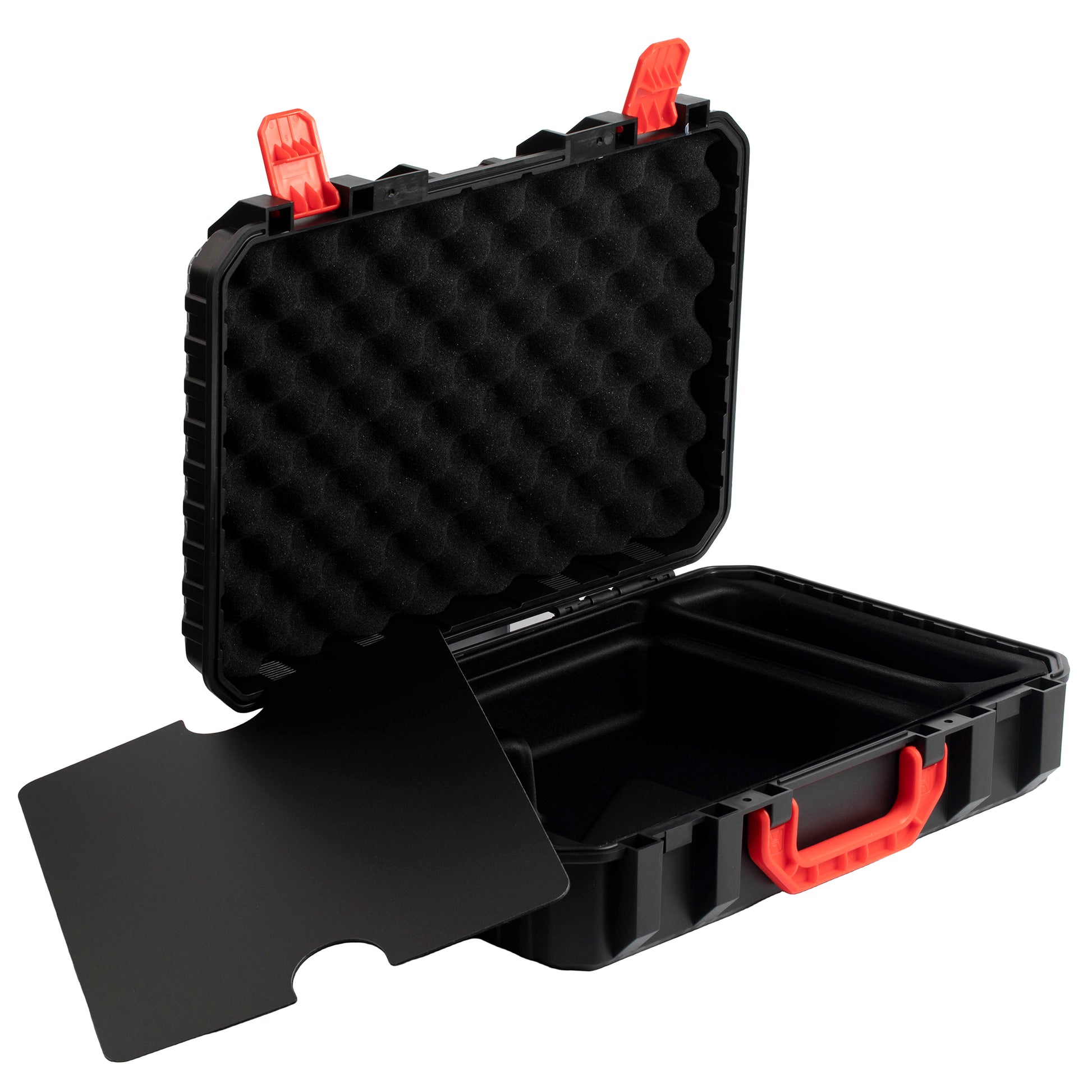Robust Latching System Creates Tight Seal, Shielding Gear from Dust, Moisture, and Debris in Transit.