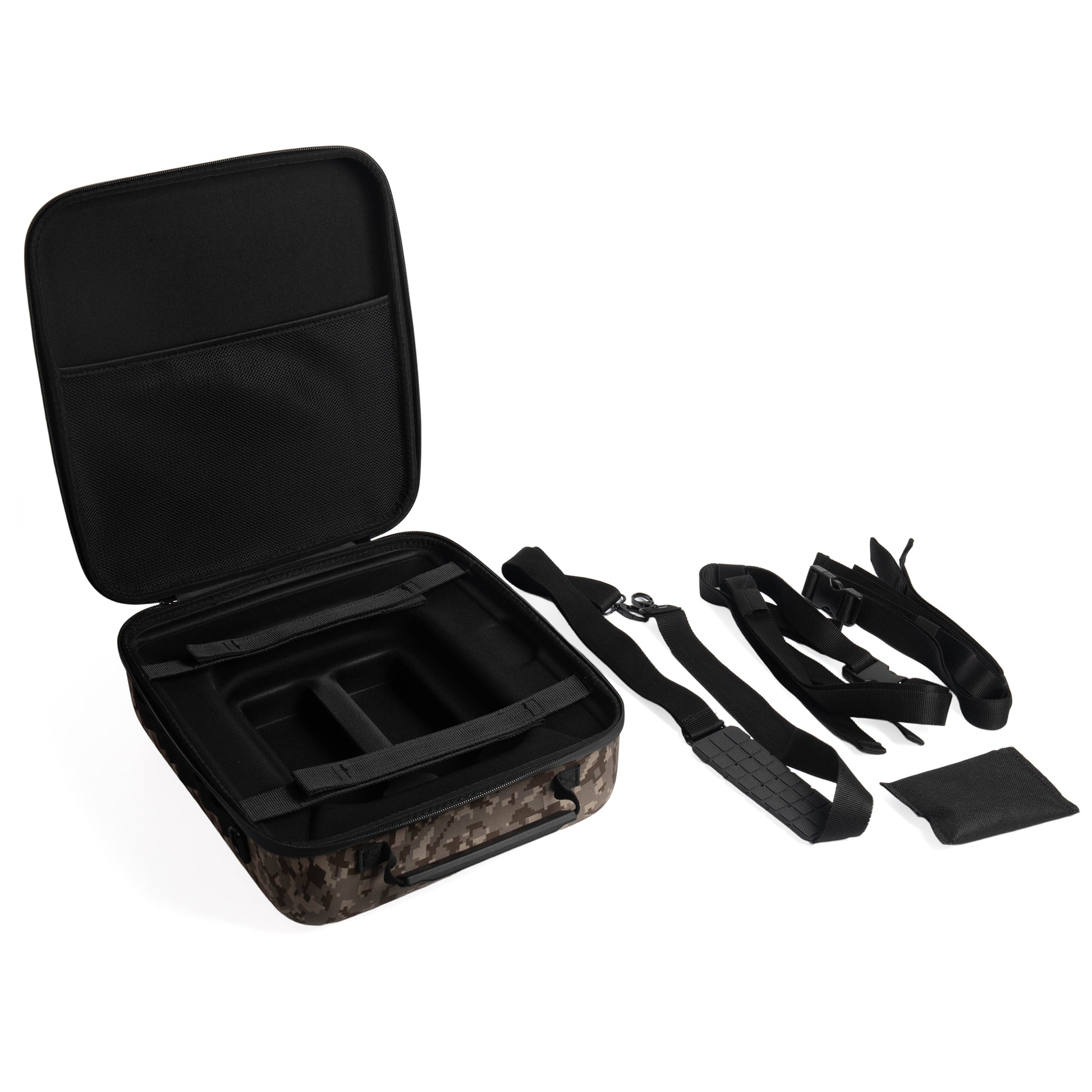 Reinforced Grab Handle & Adjustable Tactical Shoulder Strap for High-Mobility, Hands-Free Carry Over Any Terrain.