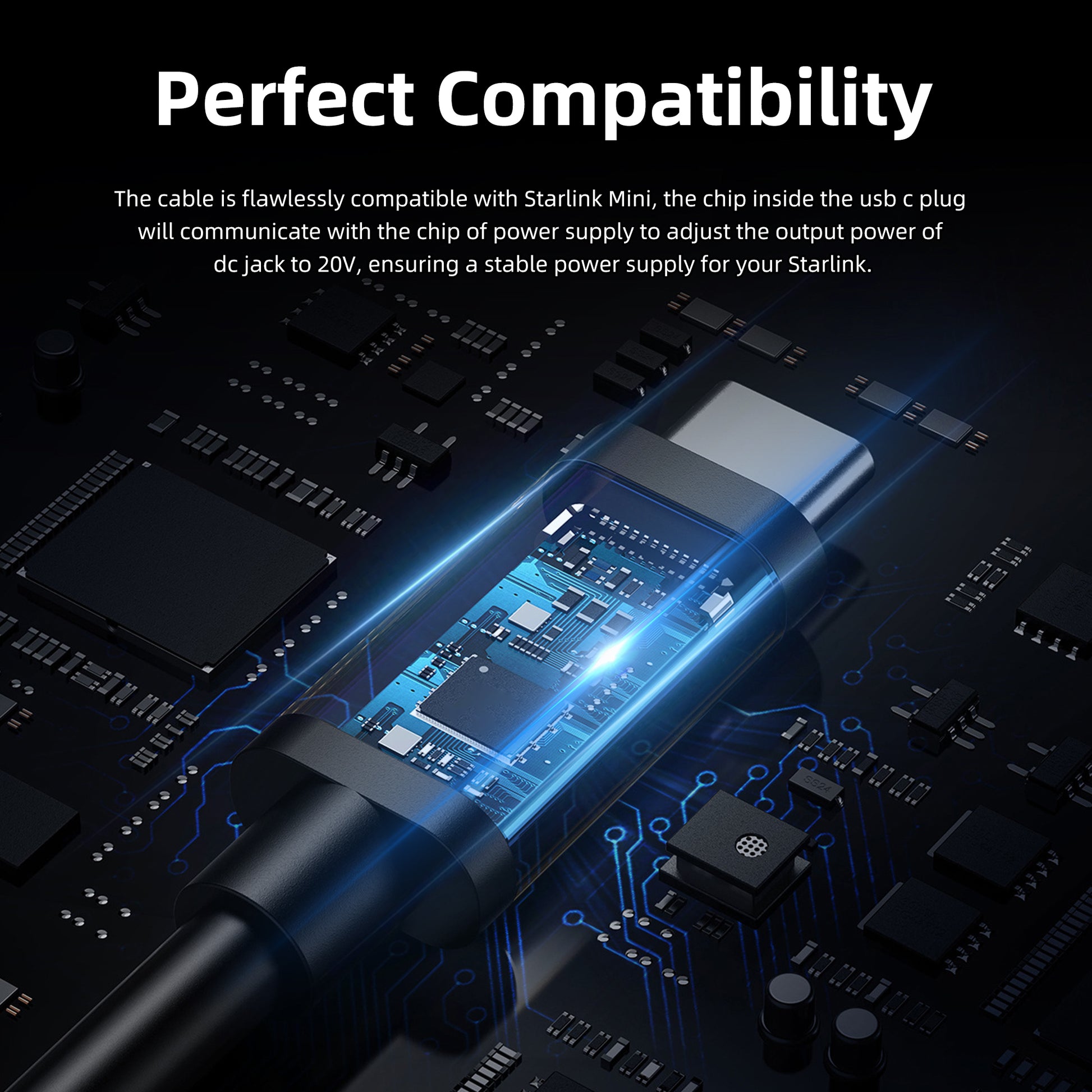 140W Ultra-High Output Engineered for High-Demand Starlink Mini, Ensures Stability Under Heavy Data Loads.