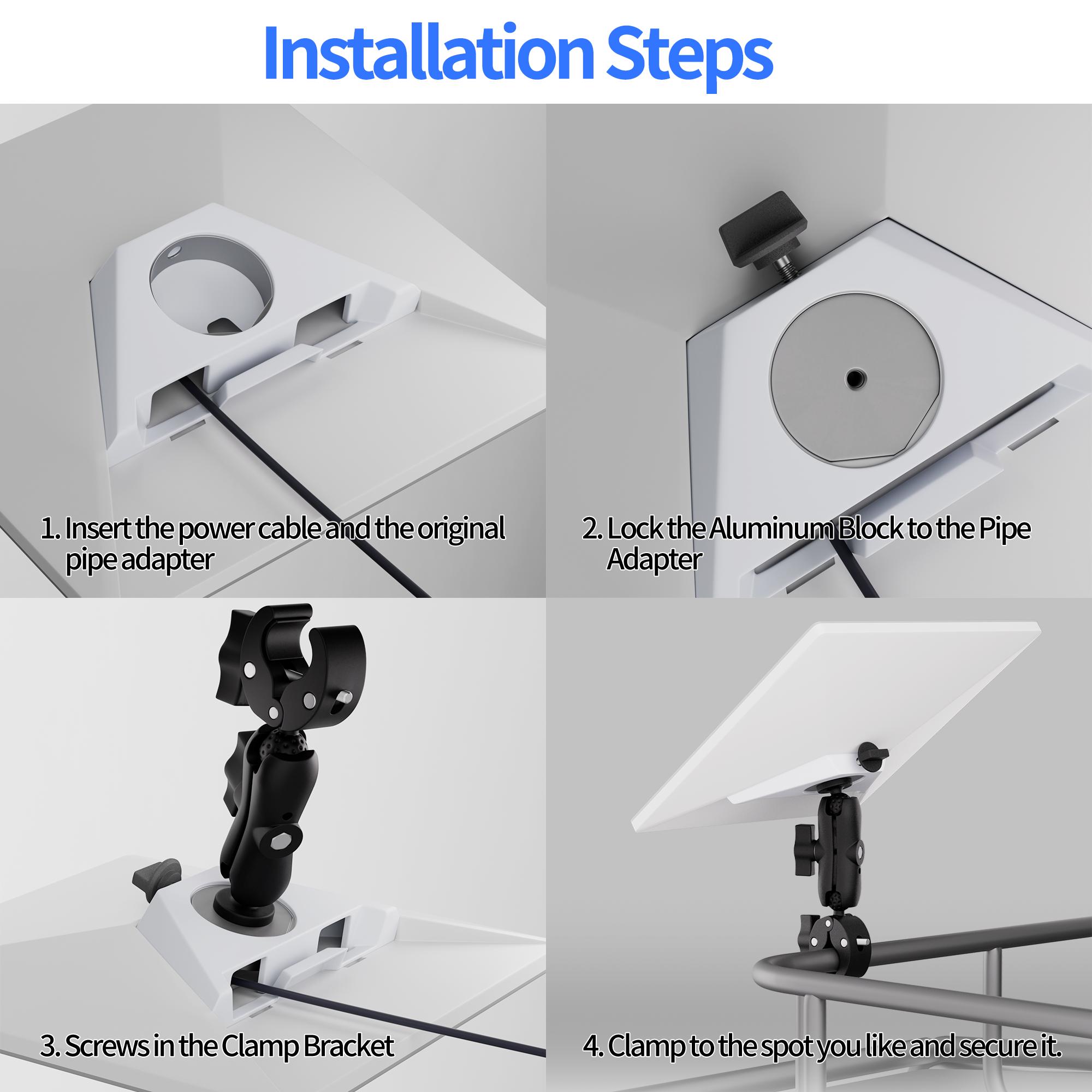 Precision Aluminum Block Locks into OEM Starlink Mini Pipe Adapter for a Factory-Secure, Wobble-Free Fit.
