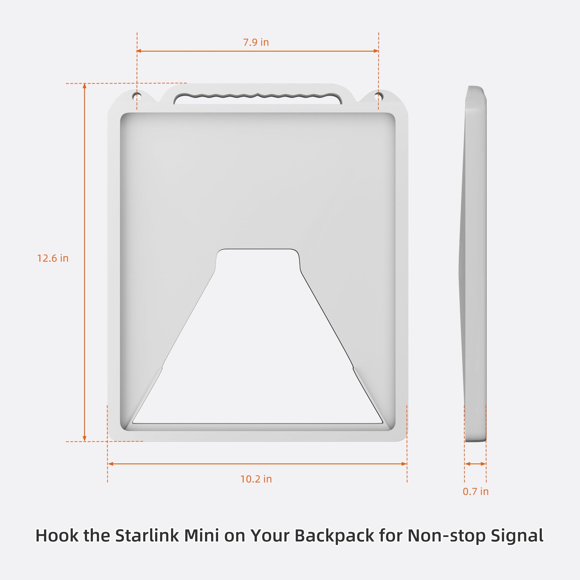 Cover Easily Clips to Hiking Backpack or Tent via Hooks, Enabling Hands-Free Internet on the Move.