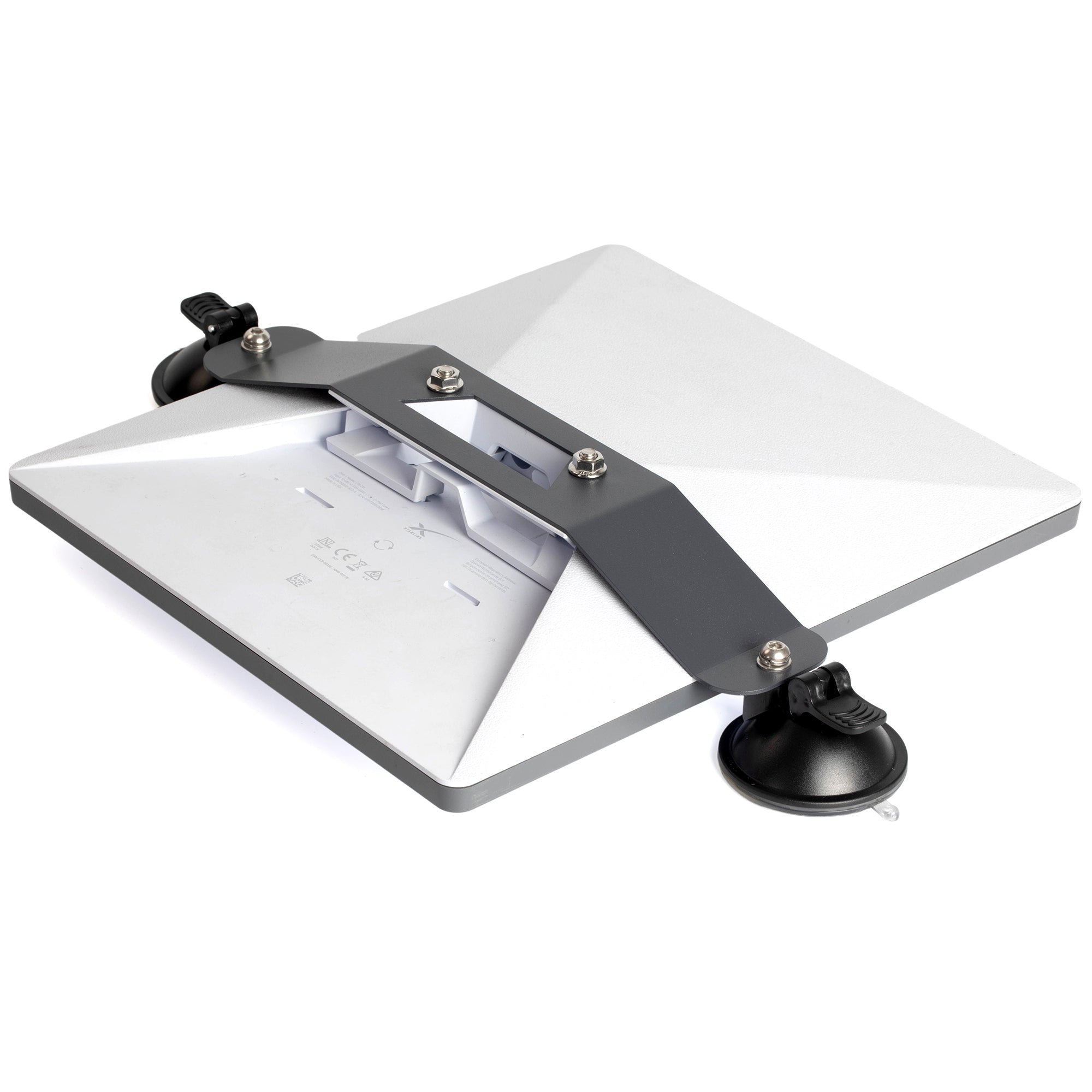 Starlink Mini Dual Suction Cup Mount, OEM Kickstand Compatible, Vacuum Hold for Windows/Sunroofs.