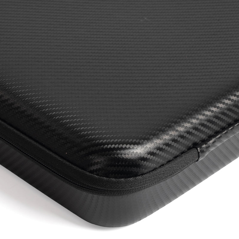 Integrated Internal Mesh Pocket for Neat Storage of Extra Adapters, Connectors, and Mounting Hardware.