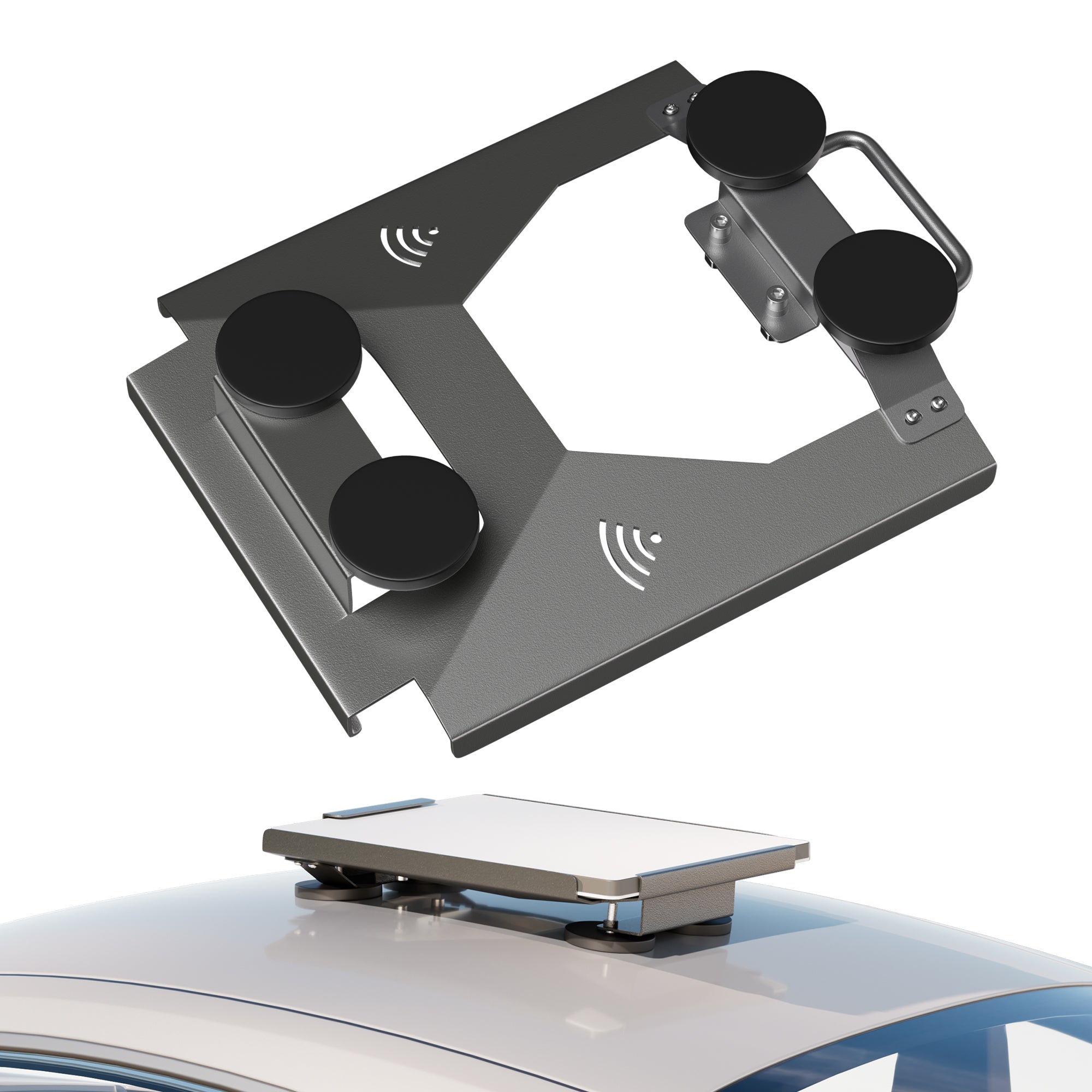 Multiple Super Neodymium Magnets with Reinforced Steel Backing, Exceptional Hold on Clean Ferrous Surfaces, Stable on Rough Roads.