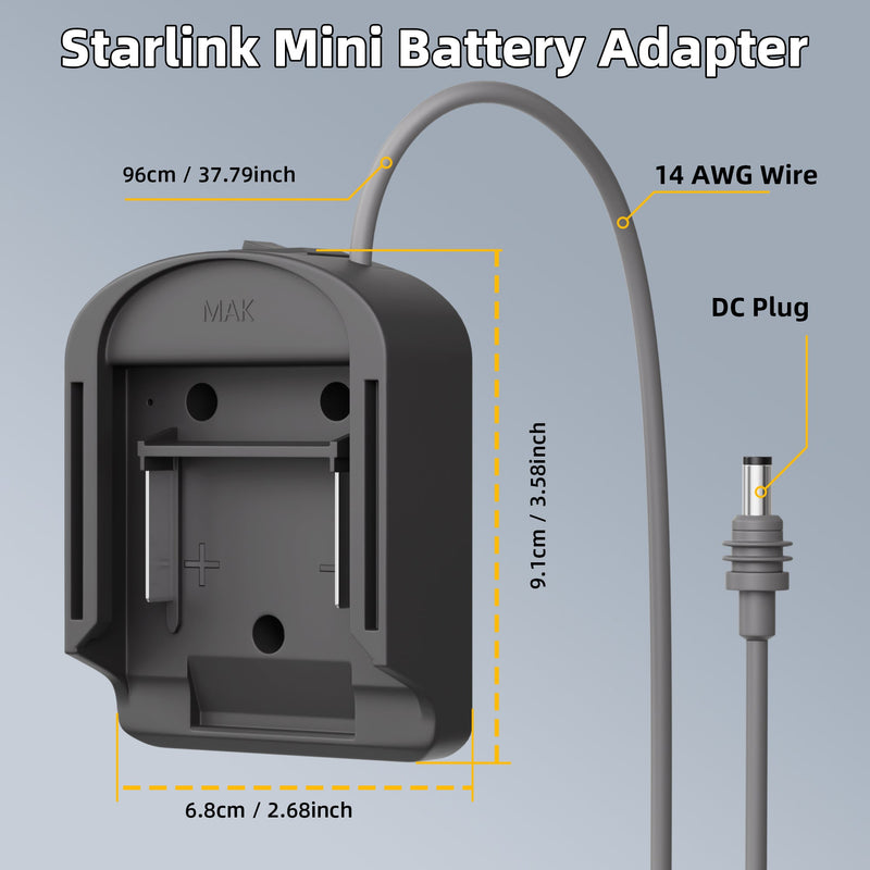 Diagram: Converts Makita 18V LXT Battery to Field Power Station for Mini, for Remote Sites, Emergency, Overland.