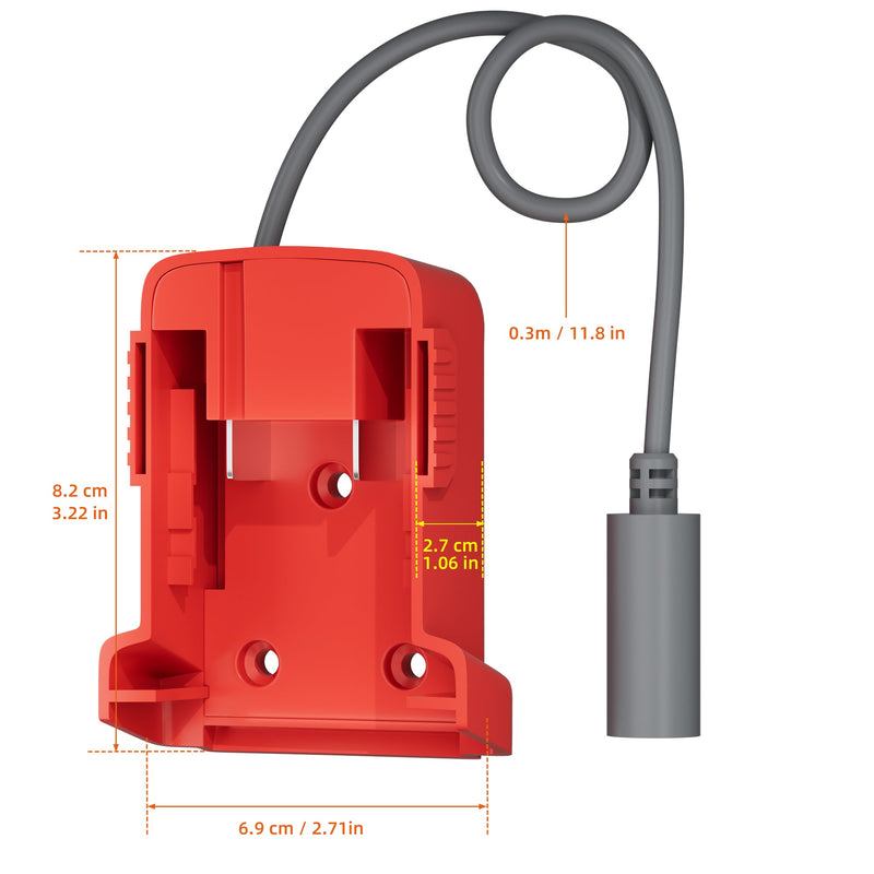 Diagram: Powers Mini Using Milwaukee M18 Li-Ion, Ultimate Off-Grid Hack to Leverage Existing Tool Battery Fleet.