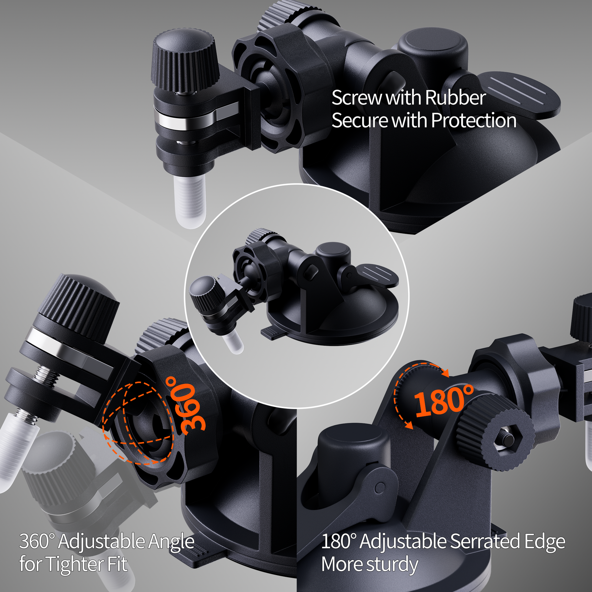 360° Rotating Base & 180° Serrated Tilt Arm for Quick Fine-Tuning of Satellite Angle.