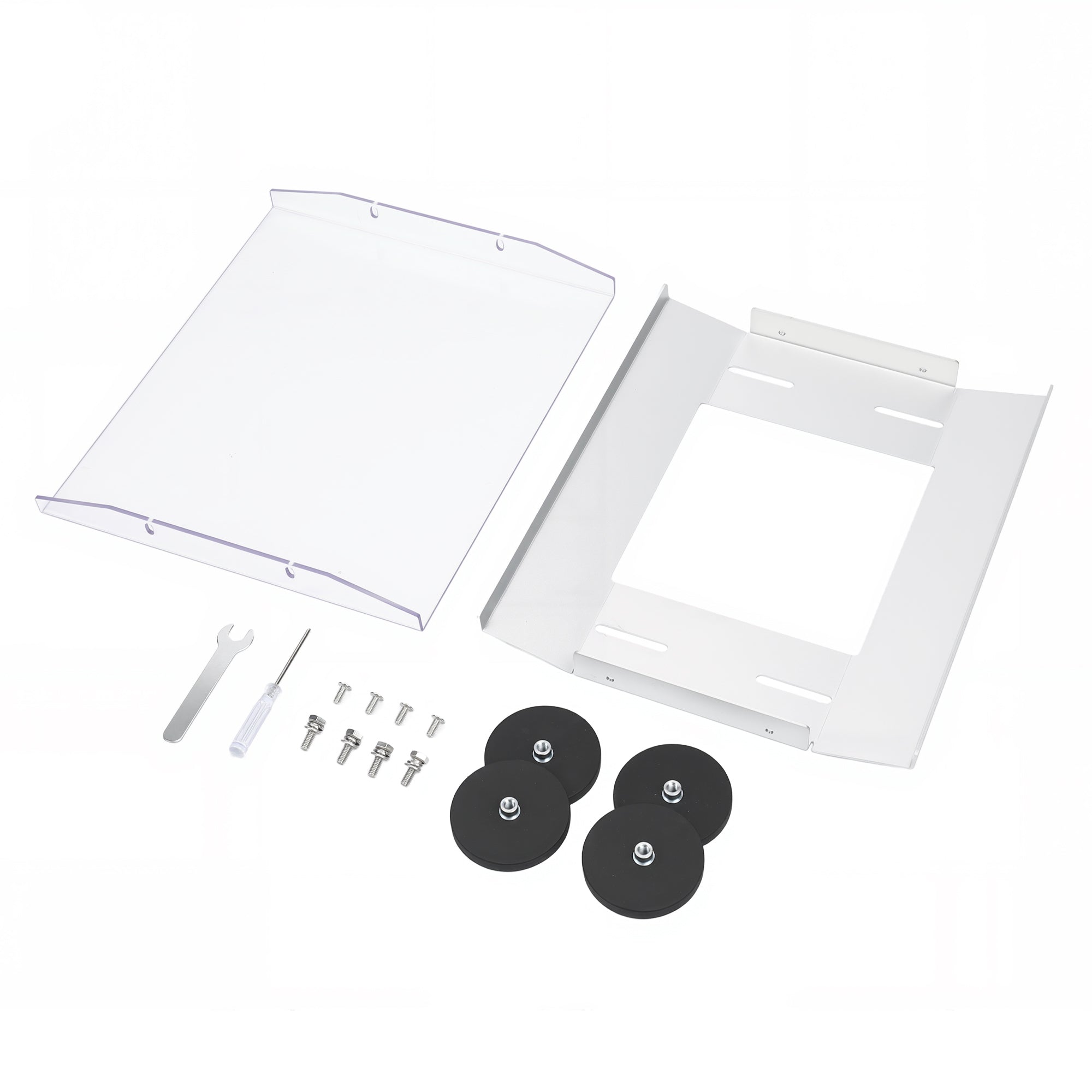 High-Speed/Off-Road Scene: Quad Magnet Mount Securing Mini on Roof, Showcasing Mobility-Optimized Design.