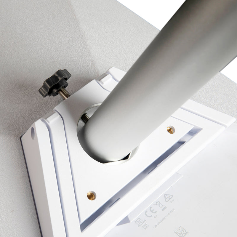 Tool-Free Quick Setup with Hex Key: Clamp onto Pole and Tighten Screw, No Drilling Required.