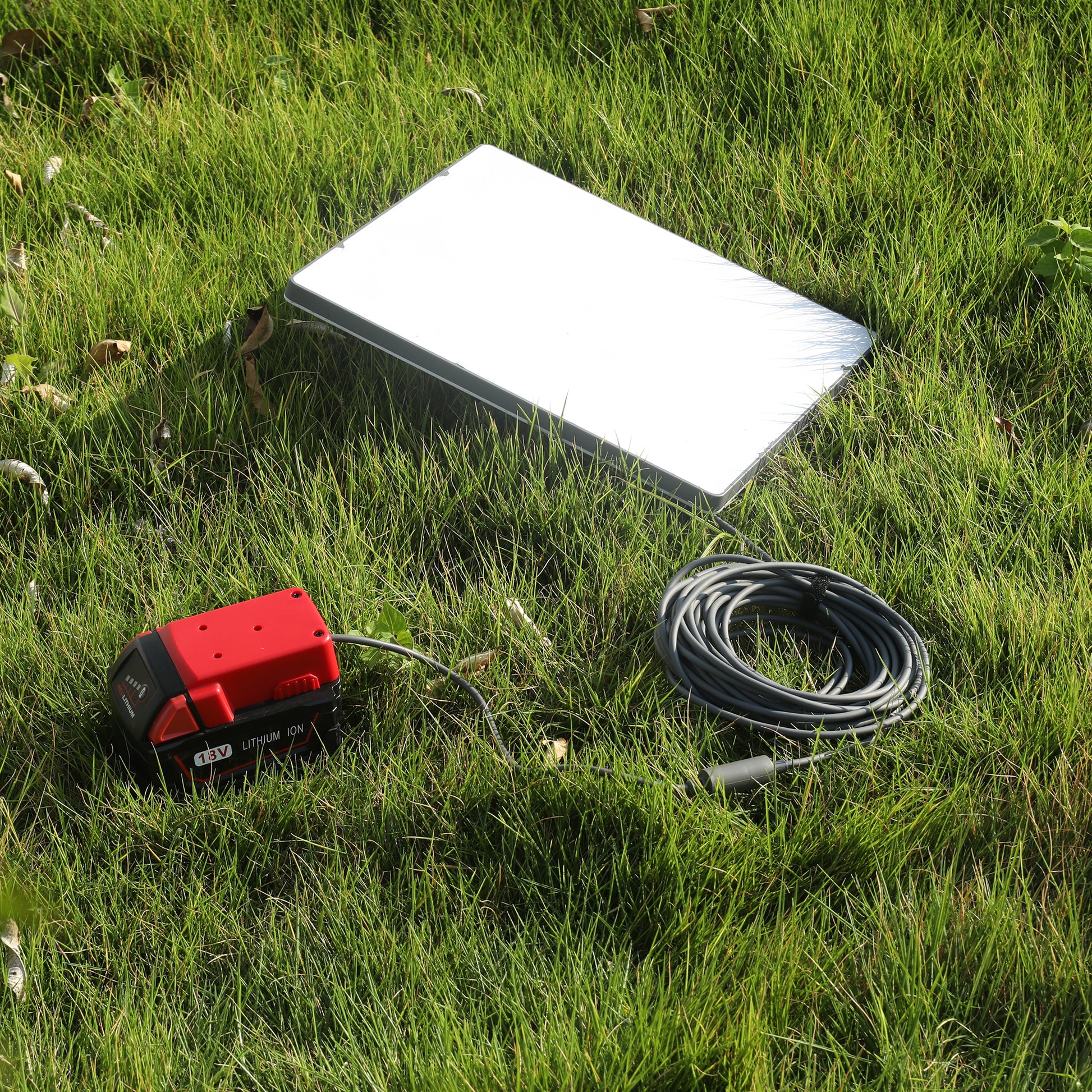Job Site/Service Truck: Reliable Mobile Power for Mini via M18 Battery Adapter in the Field.