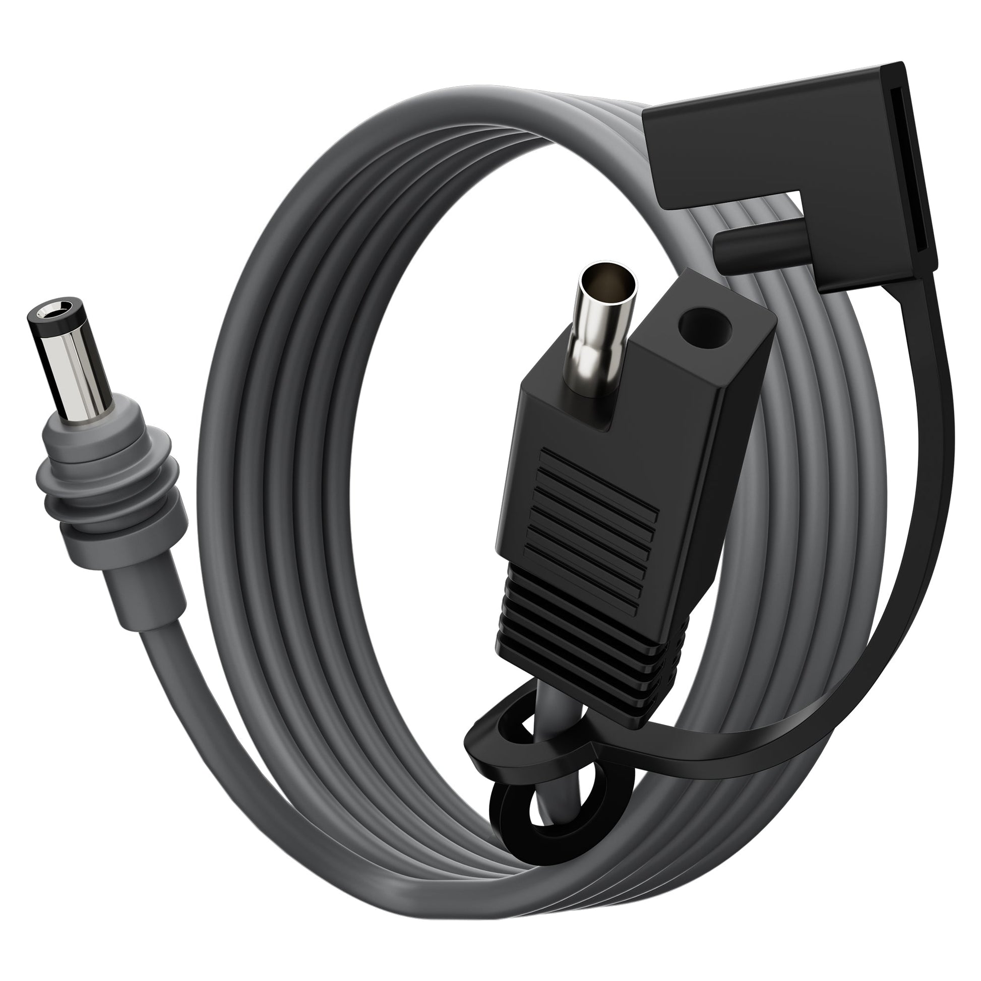 Starlink Mini SAE to DC Power Cable, 18AWG Industrial Core, Waterproof, for Solar & Vehicle Systems.