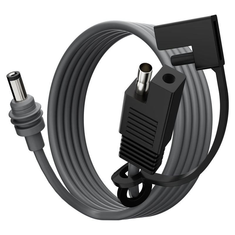 Starlink Mini SAE to DC Power Cable, 18AWG Industrial Core, Waterproof, for Solar & Vehicle Systems.