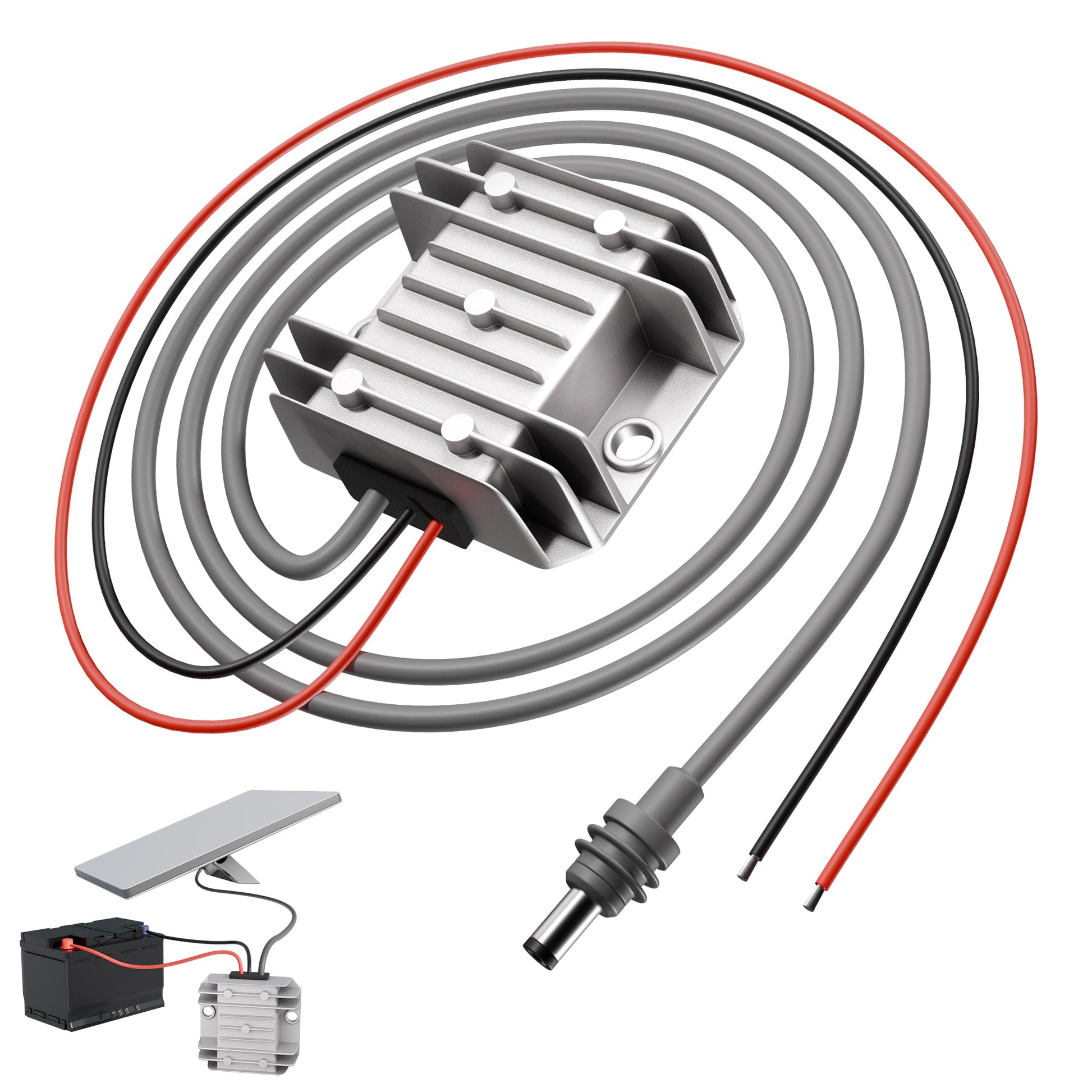 Starlink Mini Step-Up Power Converter, 9V-28V to 30V, IP68 Waterproof, 96% Efficient.