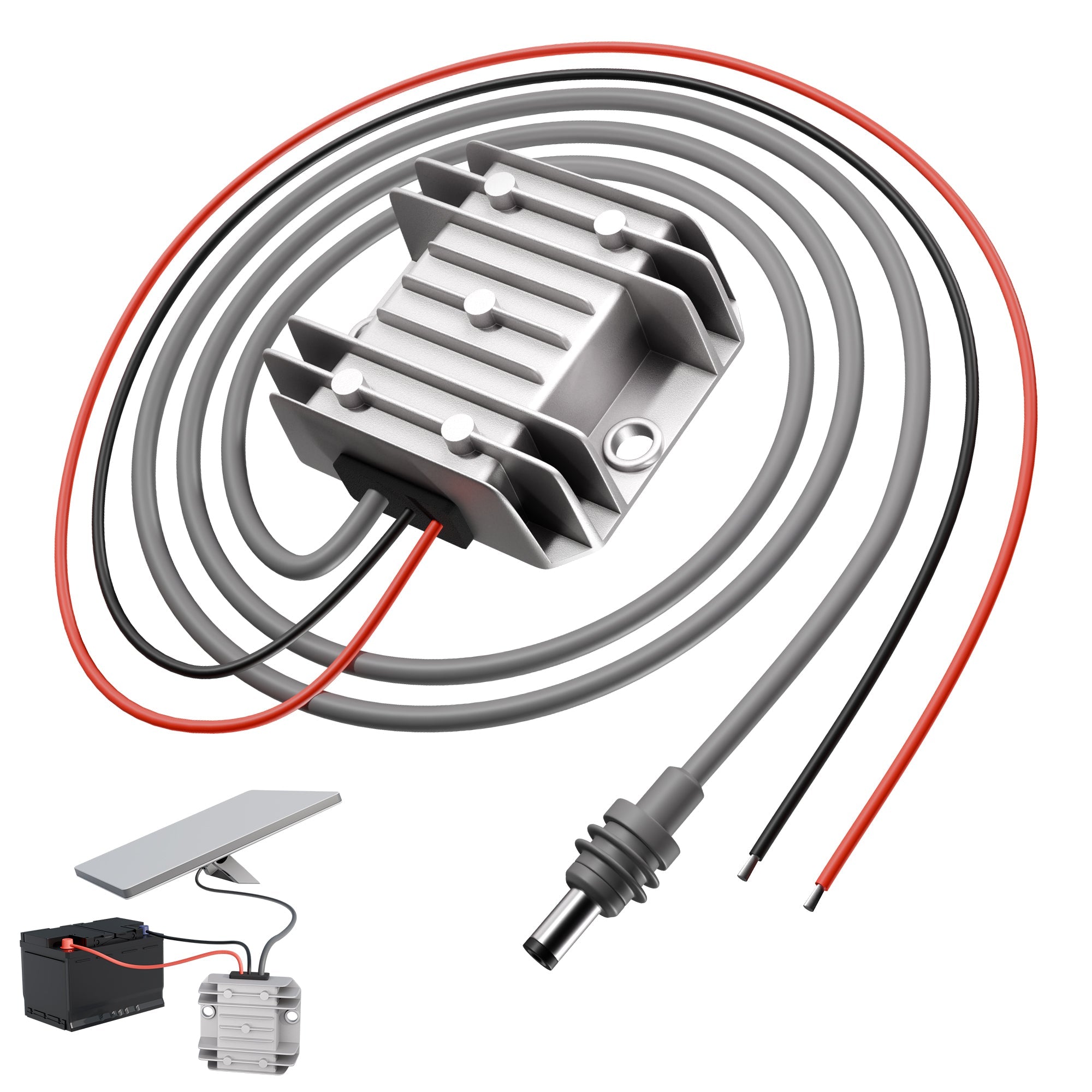 Starlink Mini Step-Up Power Converter, 9V-28V to 30V, IP68 Waterproof, 96% Efficient.