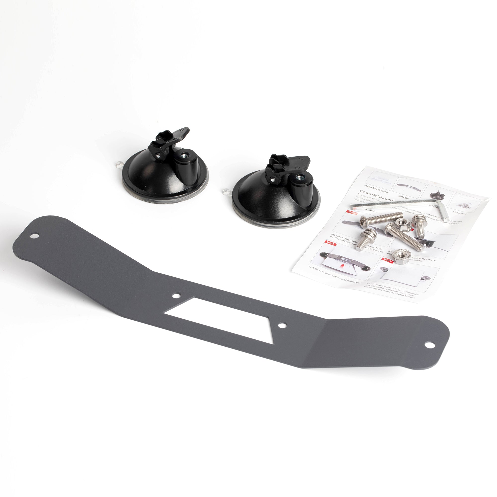 Mounts on Glass Sunroofs, Windshields, Any Smooth Non-Porous Surface for Quick Relocation.