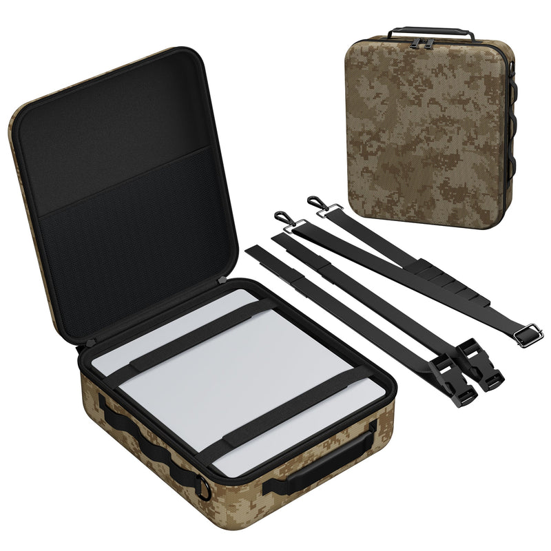 Starlink Mini Camo Tactical Briefcase, Abrasion/Water-Resistant, Molded Interior, for Overlanding, Hunting, Covert Ops.