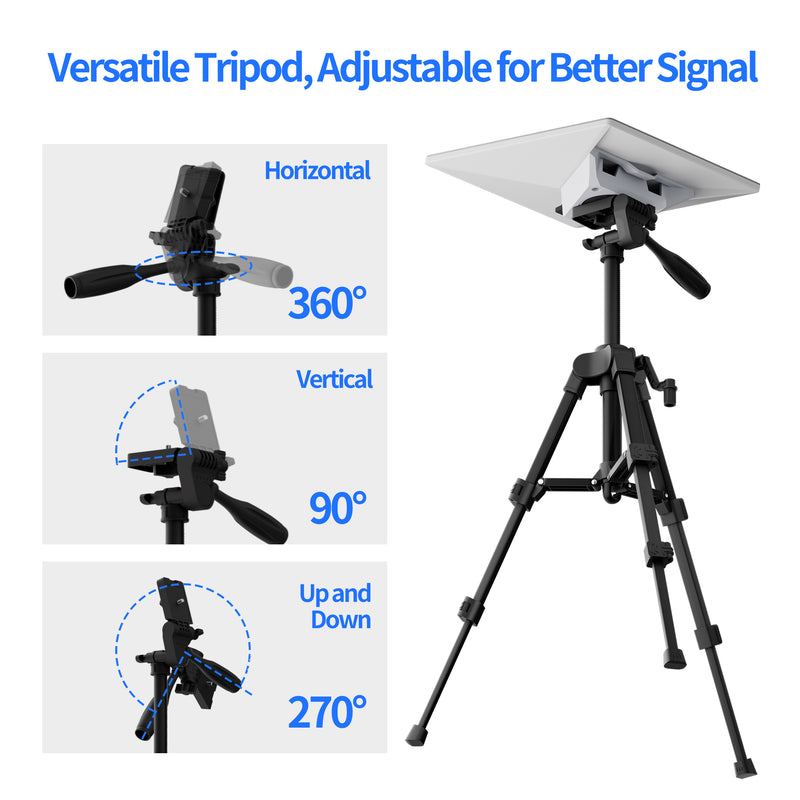 3-Panel Precision Tilt and Orientation Adjustment Demo on Starlink Mini Tripod for Optimizing Satellite Angle and Signal Performance.