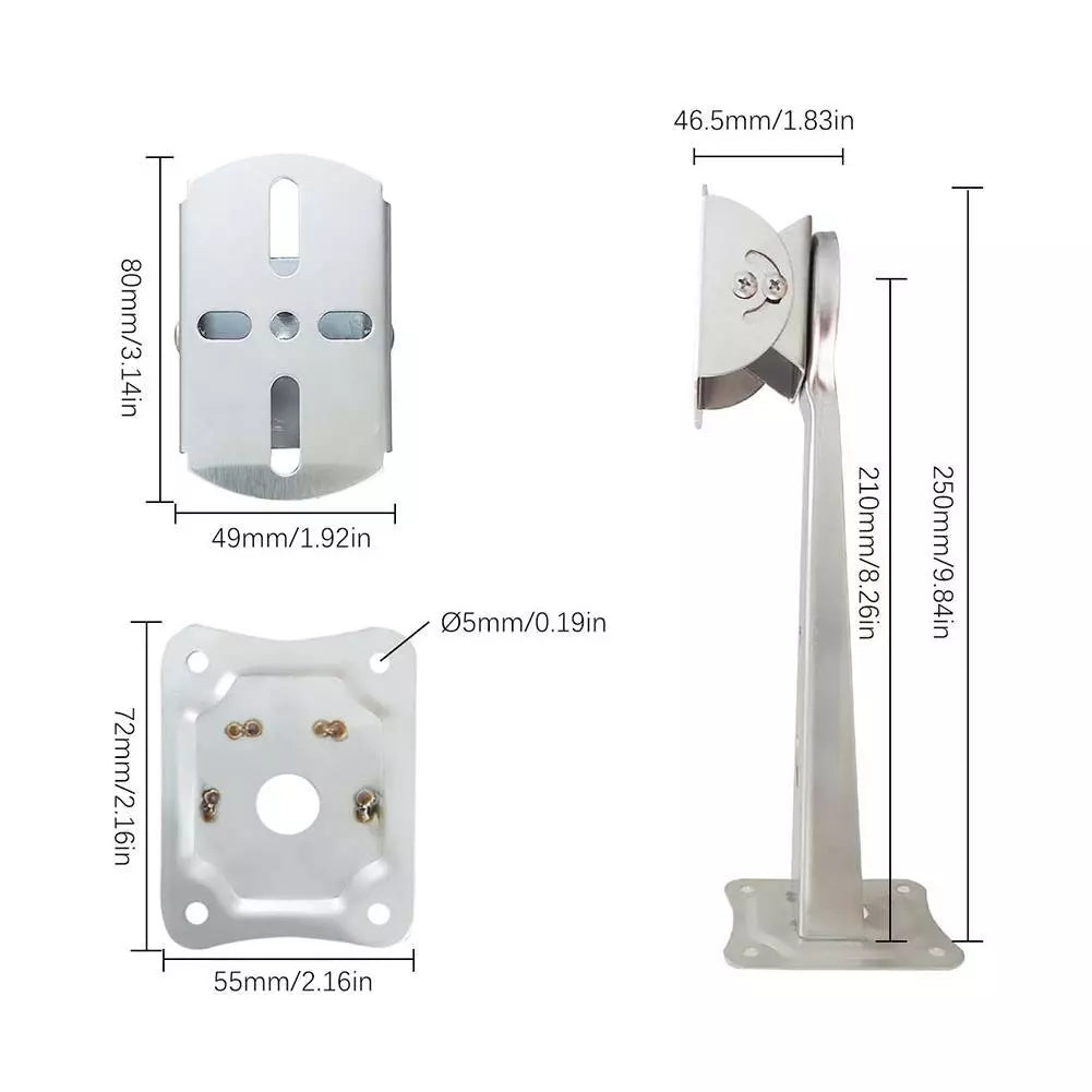 150-Degree Vertical and Horizontal Adjustment Range Demo to Bypass Obstructions and Optimize Signal.