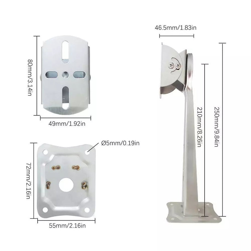 150-Degree Vertical and Horizontal Adjustment Range Demo to Bypass Obstructions and Optimize Signal.