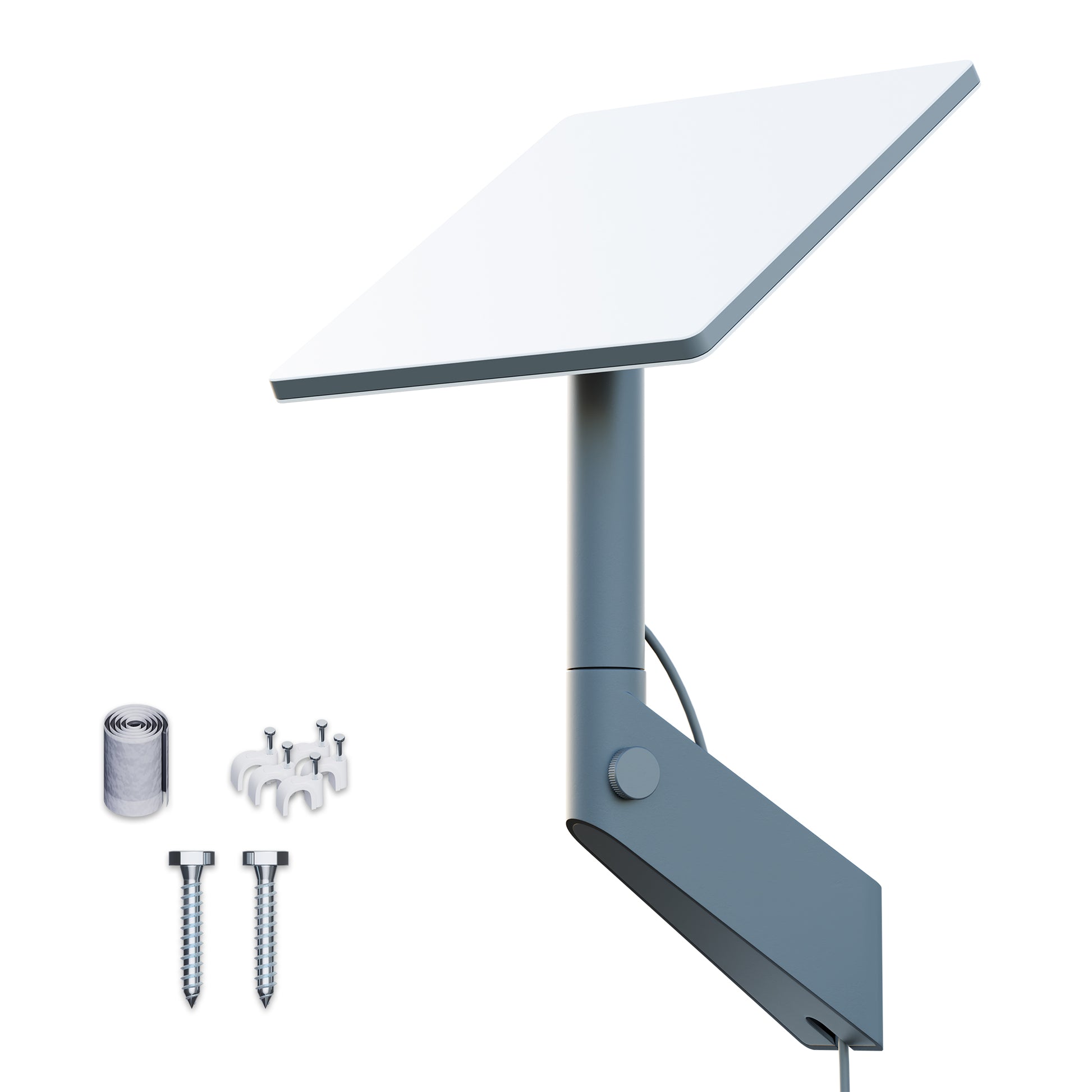 Starlink Mini Wall Mount Kit, 360° Adjustable, All-Weather, with Pole & Clips, for Exterior Walls.