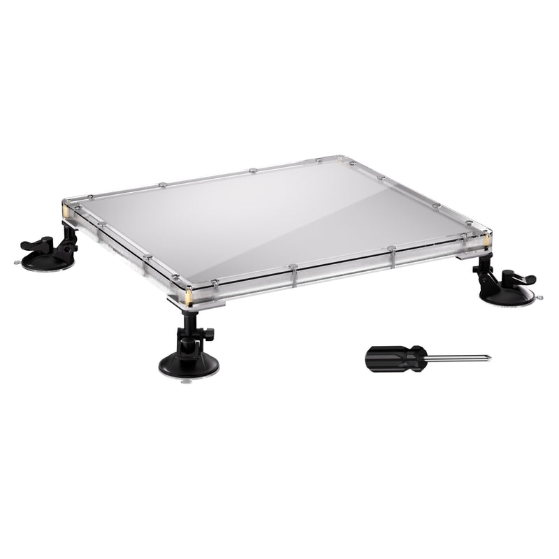 Starlink Mini Window Mount, Quad-Lock Suction Base with Rigid Shield, for Sunroofs & Windshields.