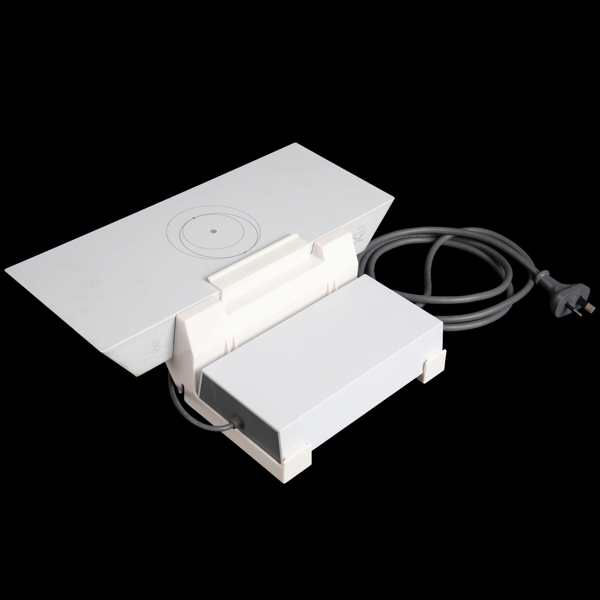 Snap-In Installation: Router and Power Adapter Click Securely into Place, No Extra Internal Fasteners Needed.