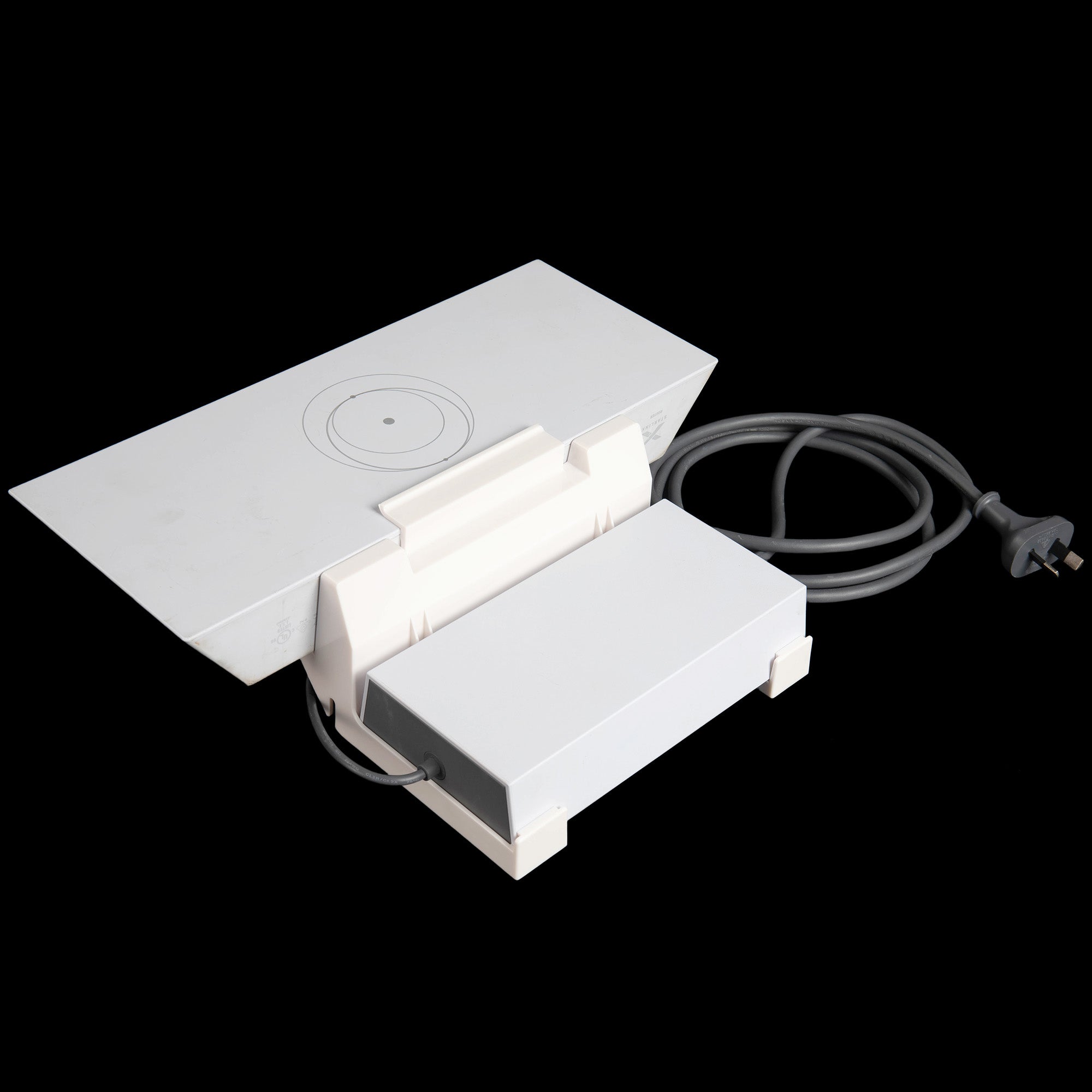 Snap-In Installation: Router and Power Adapter Click Securely into Place, No Extra Internal Fasteners Needed.
