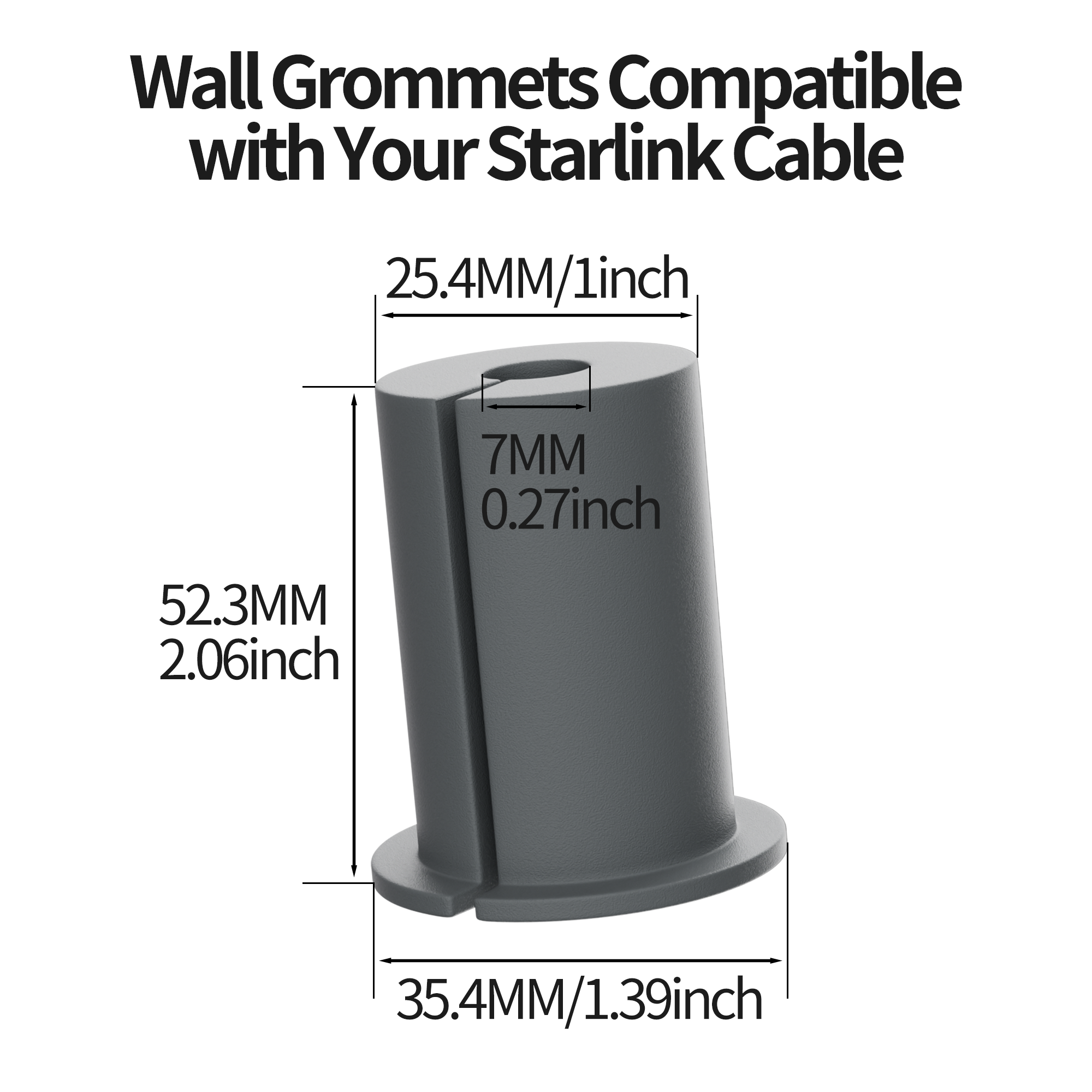 Silicone Grommet & Sealant Create Multi-Layer Barrier Against Moisture, Drafts, Pests, and Protects Cable.