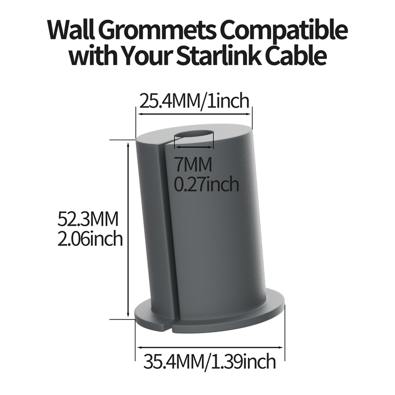 Silicone Grommet & Sealant Create Multi-Layer Barrier Against Moisture, Drafts, Pests, and Protects Cable.